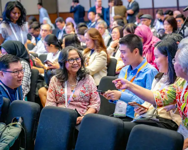 Delegates networking at the Asia-Pacific Breast Cancer Summit